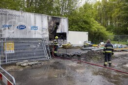Opslagcontainer verloren gegaan door brand