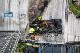 Opslagcontainer verloren gegaan door brand