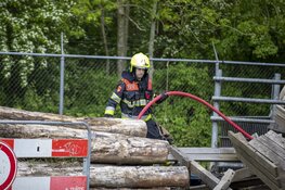 Opslagcontainer verloren gegaan door brand