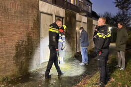 Brand door benzinebom aan de Wulverderlaan in Santpoort