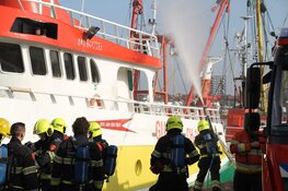 Brand op schip tijdens onderhoudswerkzaamheden in IJmuiden