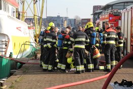 Brand op schip tijdens onderhoudswerkzaamheden in IJmuiden