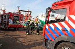 Brand op schip tijdens onderhoudswerkzaamheden in IJmuiden