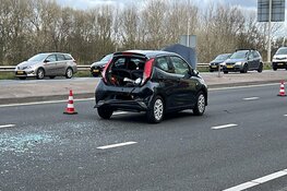 Ongeval met meerdere auto's op Velsertraverse in Velsen-Noord