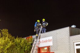 Brand op dak van basisschool in Velserbroek