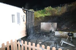 Brand in chalets in IJmuiden