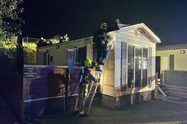 Brand in chalets in IJmuiden