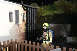 Brand in chalets in IJmuiden