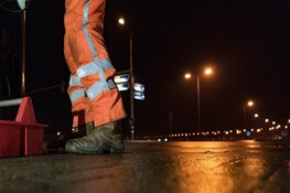 Hoofdstraat Santpoort-Noord afgesloten door werkzaamheden viaduct Randweg (N208)
