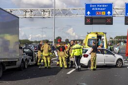 Traumahelikopter landt op snelweg na ernstig ongeval A9