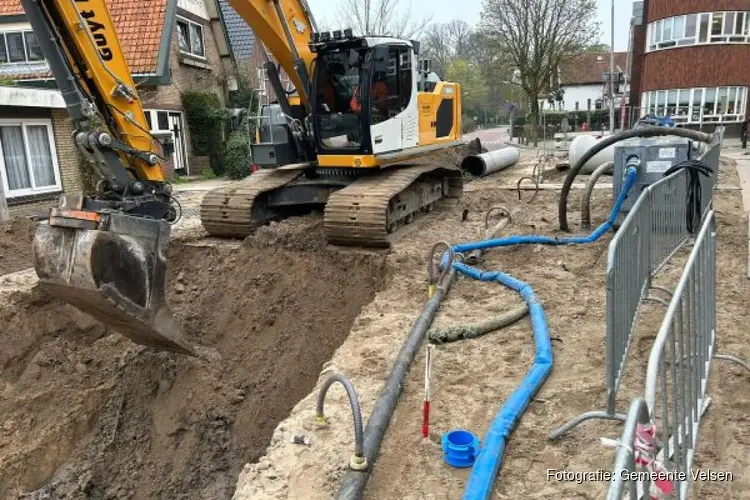 Vertraging werkzaamheden riool Wüstelaan Santpoort-Noord