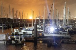 Brand aan boord van schip in Marina Seaport IJmuiden