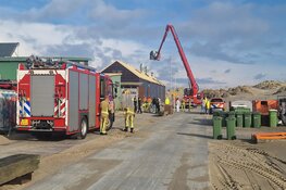 Brand in paviljoen op straat Wijk aan Zee/Velsen