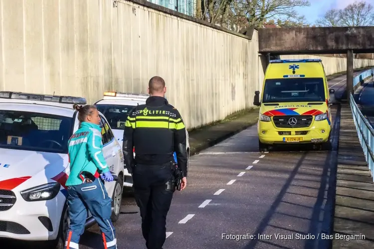 Botsing tussen fietsers op fietspad in Santpoort-Noord