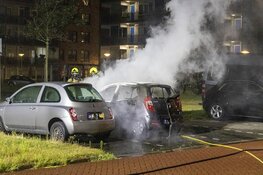 Autobrand aan de Kleine Pan in IJmuiden