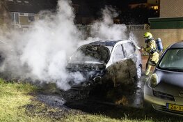 Autobrand aan de Kleine Pan in IJmuiden