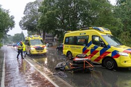 Bakfietser gevallen tijdens noodweer in IJmuiden