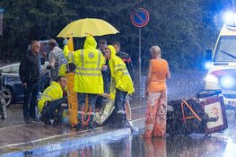 Bakfietser gevallen tijdens noodweer in IJmuiden