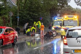 Bakfietser gevallen tijdens noodweer in IJmuiden