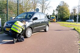 Fietsster aangereden op rotonde in Driehuis
