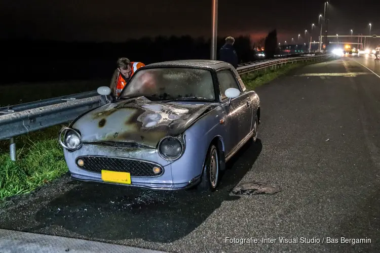Autobrand op A9 bij Velsen-Zuid