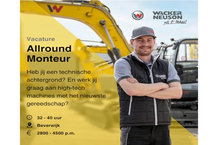Monteur gezocht in Beverwijk!