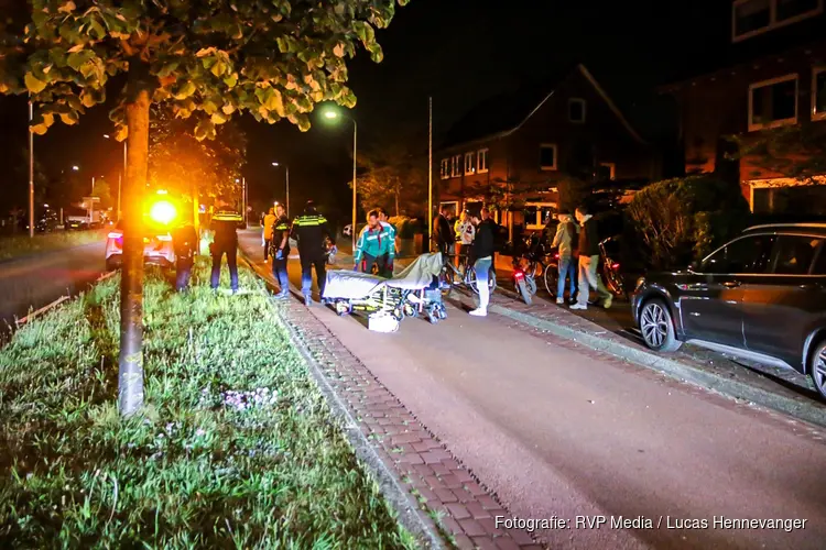 Fietser loopt forse hoofdwond op na val in Driehuis