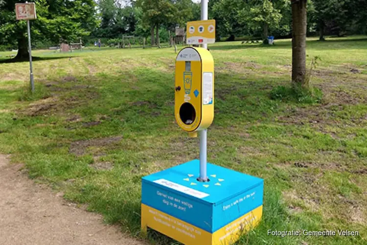 Slimme zonnebrandcrèmepalen in Velsen