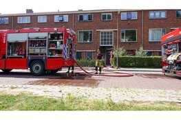 Brandweer redt kat uit brandende woning Velsen Noord