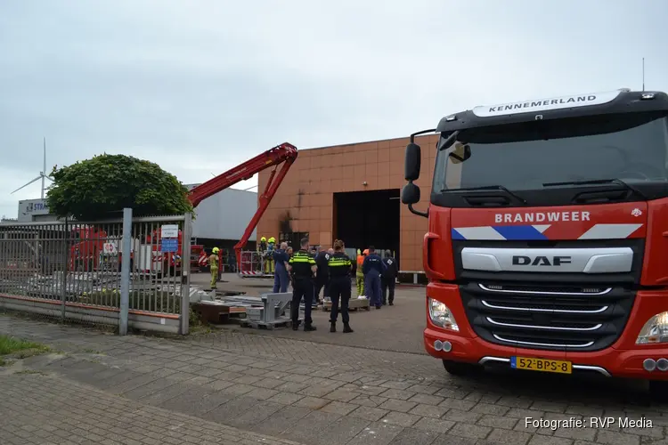 Brand bij staalbedrijf in Velsen-Noord snel onder controle