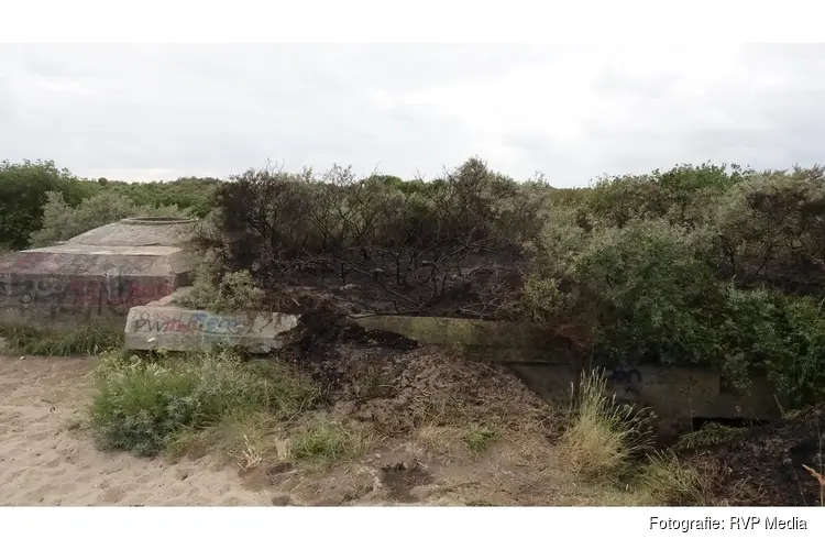 Brandweer voorkomt uitbreiding van duinbrand in IJmuiden