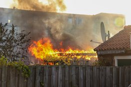 Meerdere schuren in brand aan Zeeuwstraat in Velsen-Noord