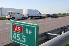 Chaos op A9 weer voorbij: spits met twee ongelukken en een kapotte auto