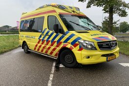 Auto te water na aanrijding