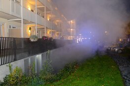 Brand in boxruimte onder flat