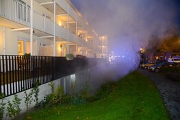 Brand in boxruimte onder flat