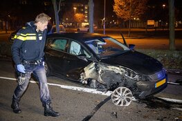 Gewonde en aanhouding bij botsing tegen boom in Velserbroek