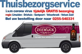 Gratis Thuisbezorgservice van Slijterij & Wijnhuis Zeewijck i.v.m Corona