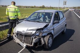 Veel schade en file door ongeval op de A9 bij Spaarndam
